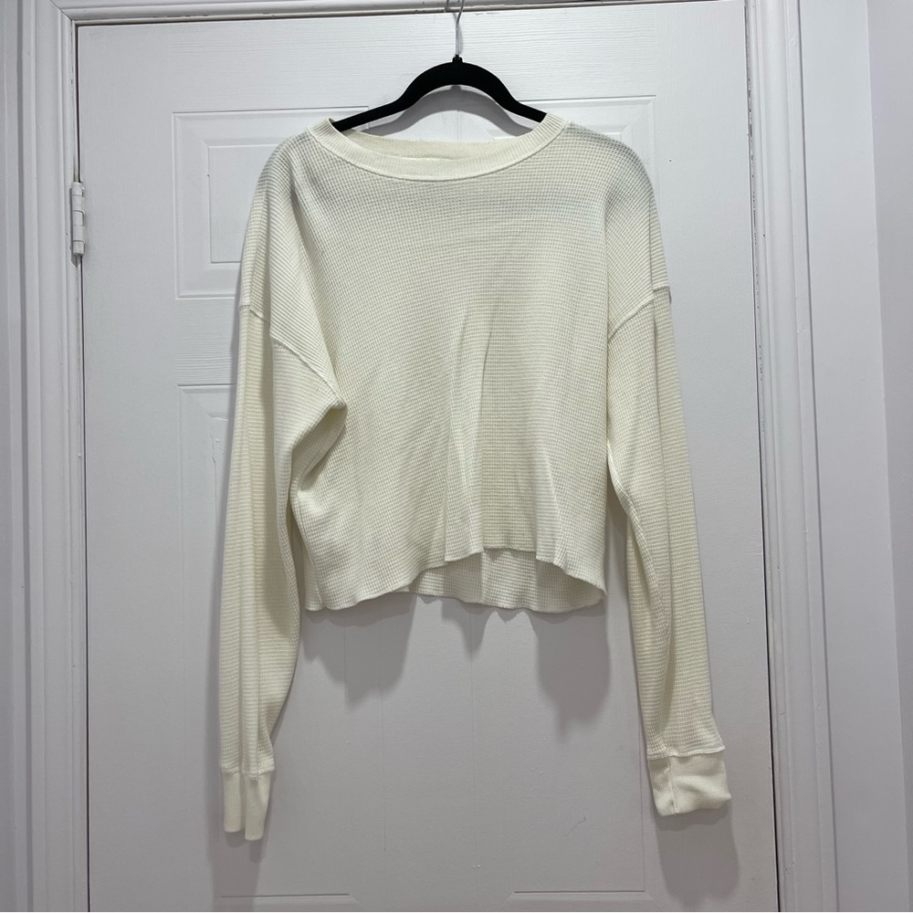 TNA WAFFLE CREW LONG SLEEVE - ARITZIA